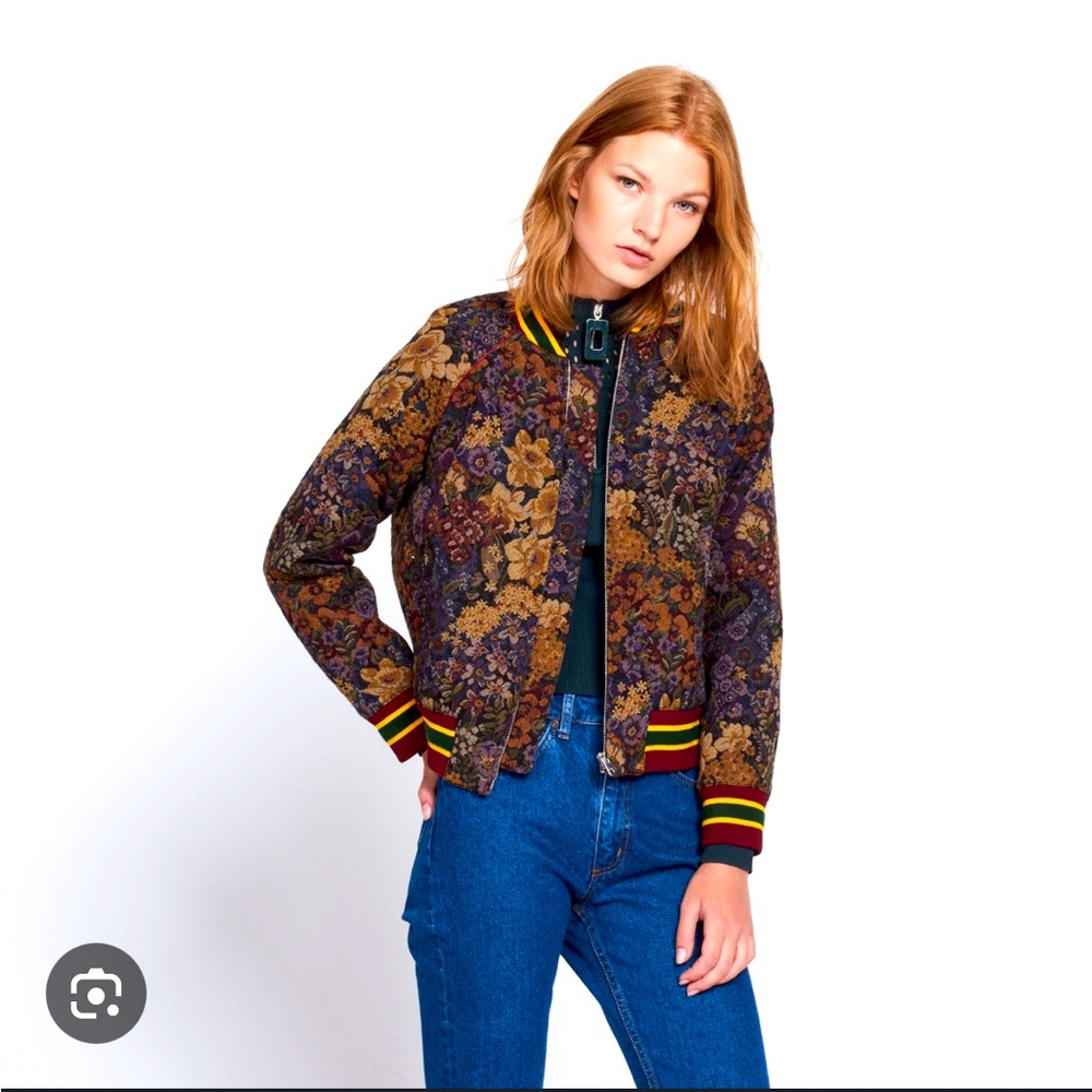 Sandro Paris Kenzy Jacquard Floral Jacket in size 2